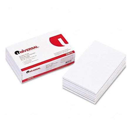 UNIVERSAL BATTERY Universal Scratch Pads Unruled 5 x 8 White 12 100-Sheet Pads Pack 35615